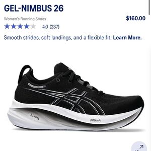 New with tags ASICS gel nimbus 26 women’s 8 wide